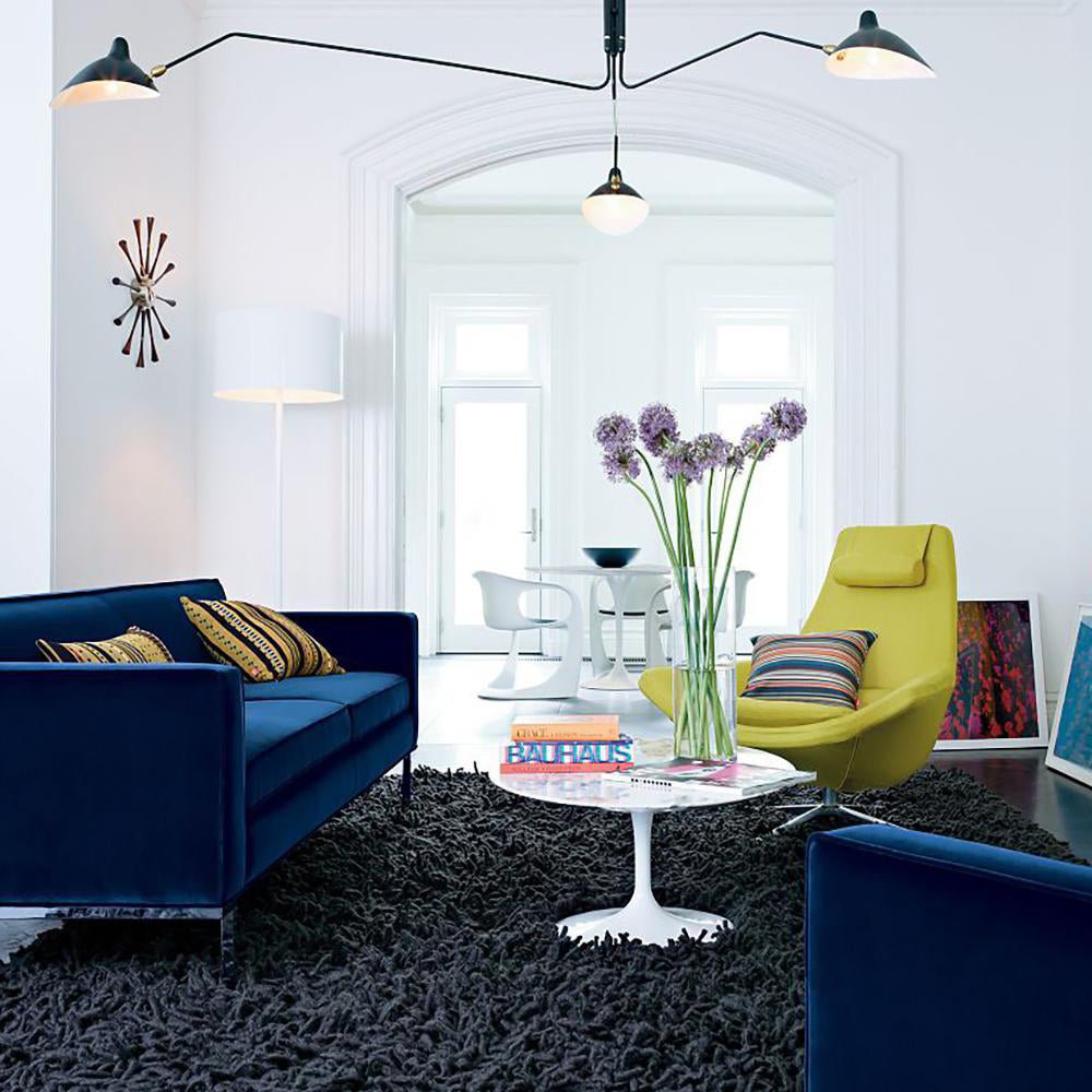 Wesley Minimalist Metal Ceiling Light Three Arm