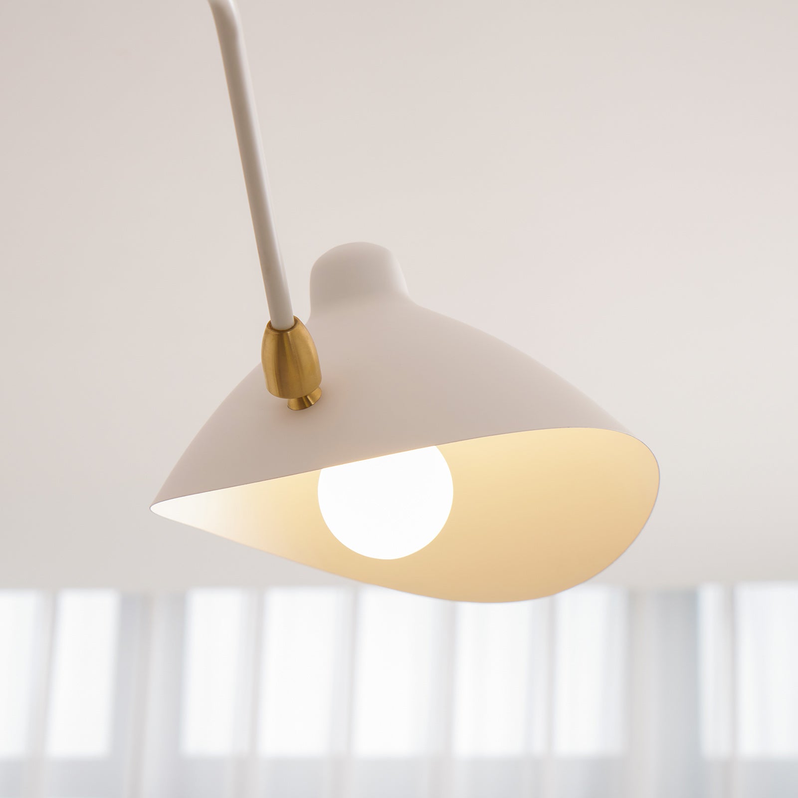Wesley Minimalist Metal Ceiling Light Three Arm