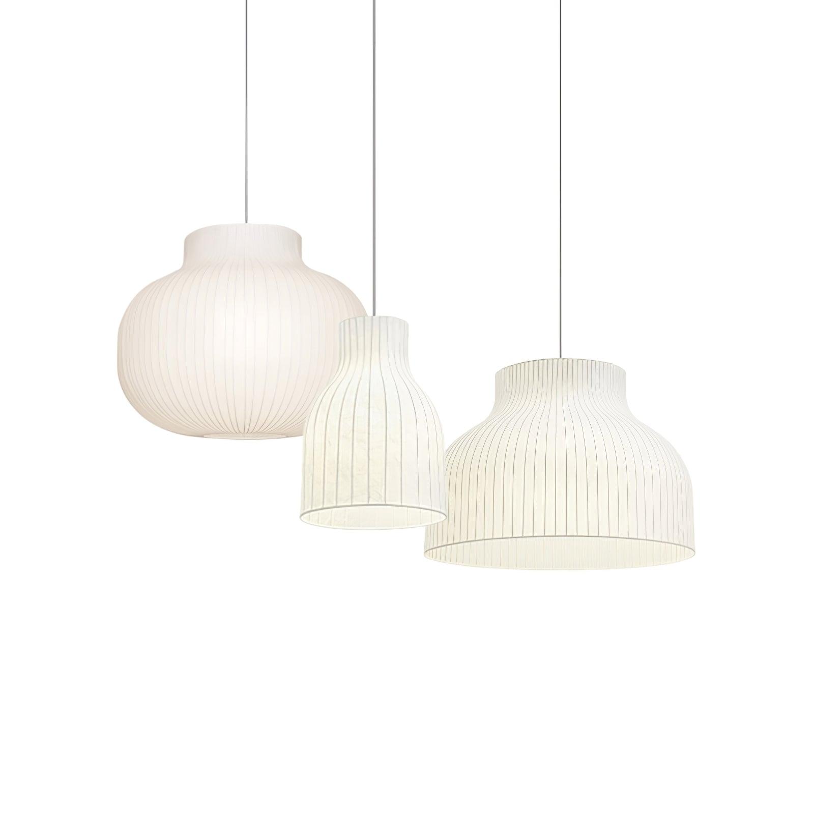 Teriivora Silk Ribbed Pendant Light