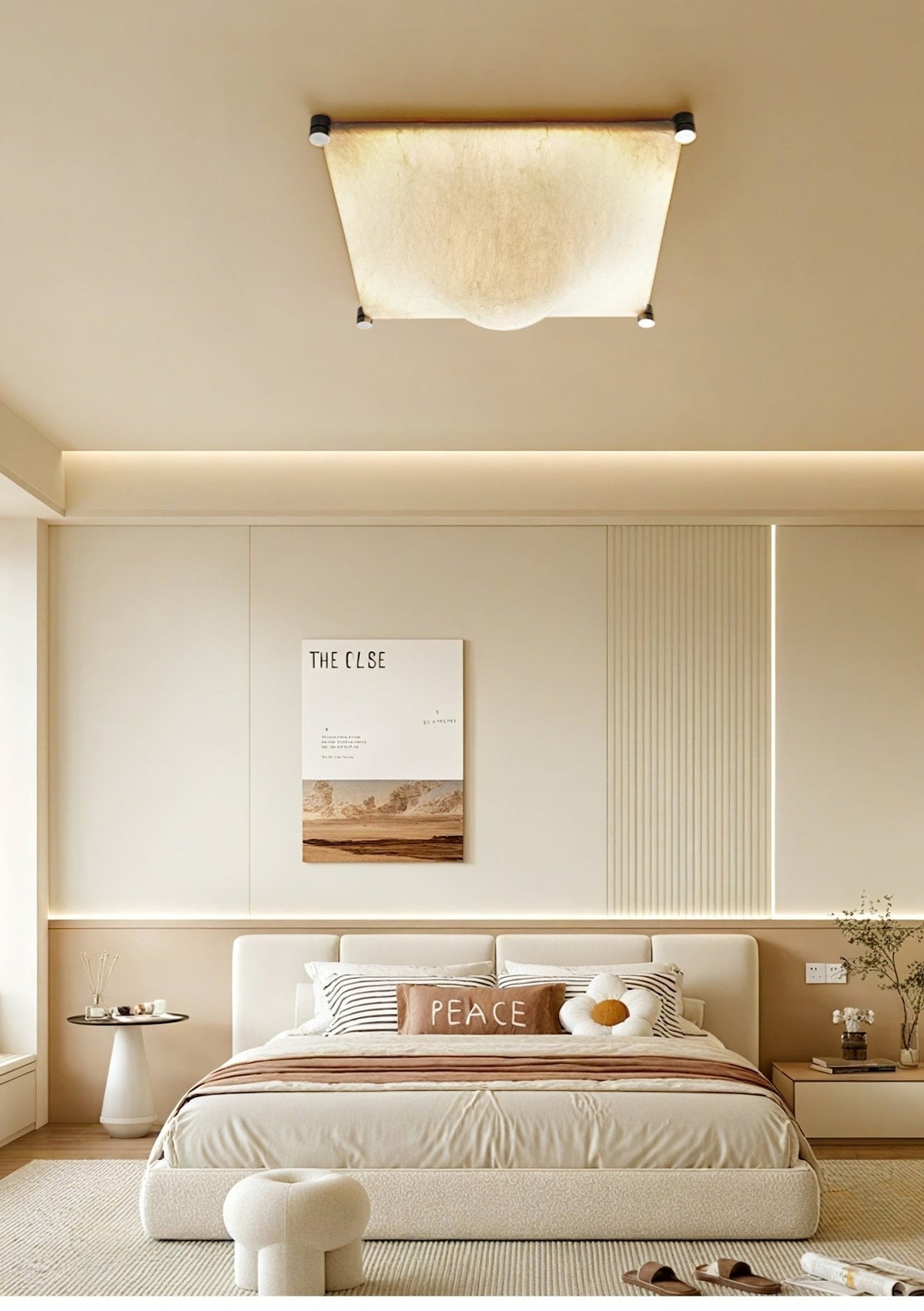 Panel Rustic Silk Wall Light