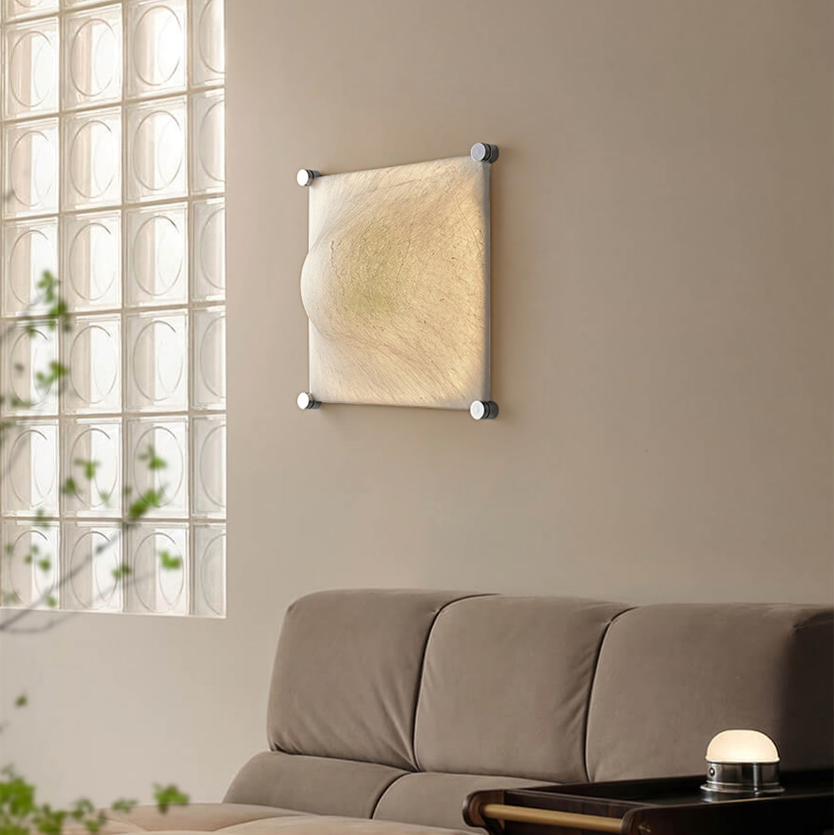 Panel Rustic Silk Wall Light