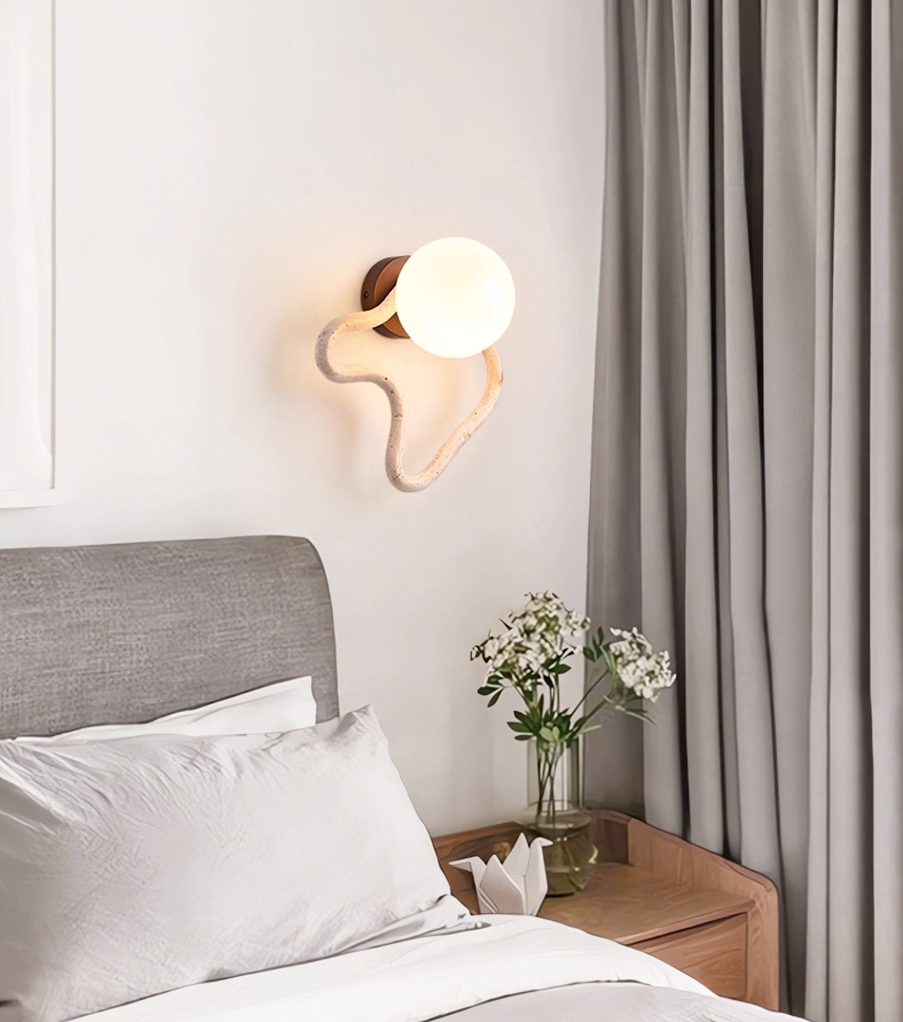 Cindor Travertine Wall Sconce