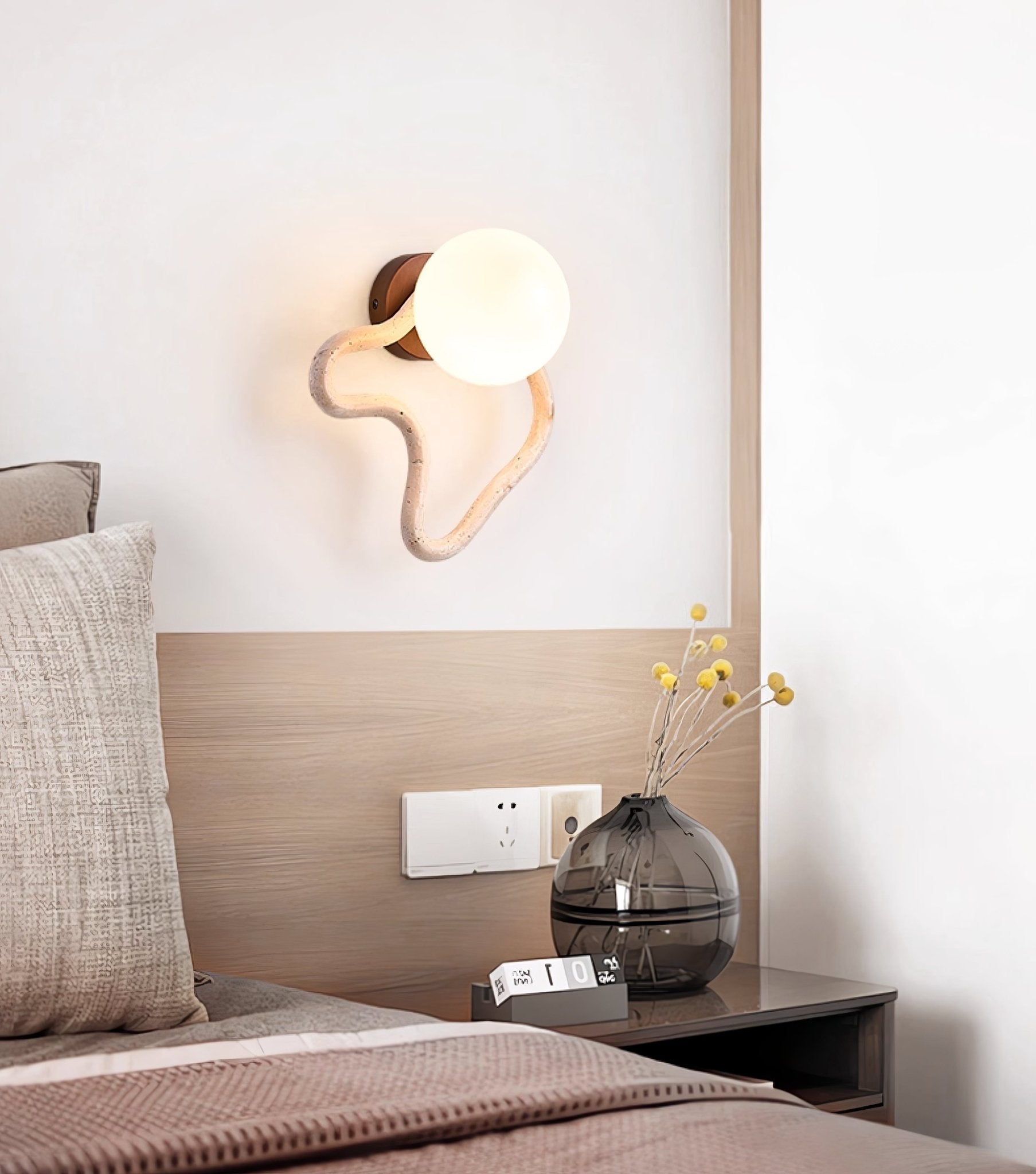Cindor Travertine Wall Sconce
