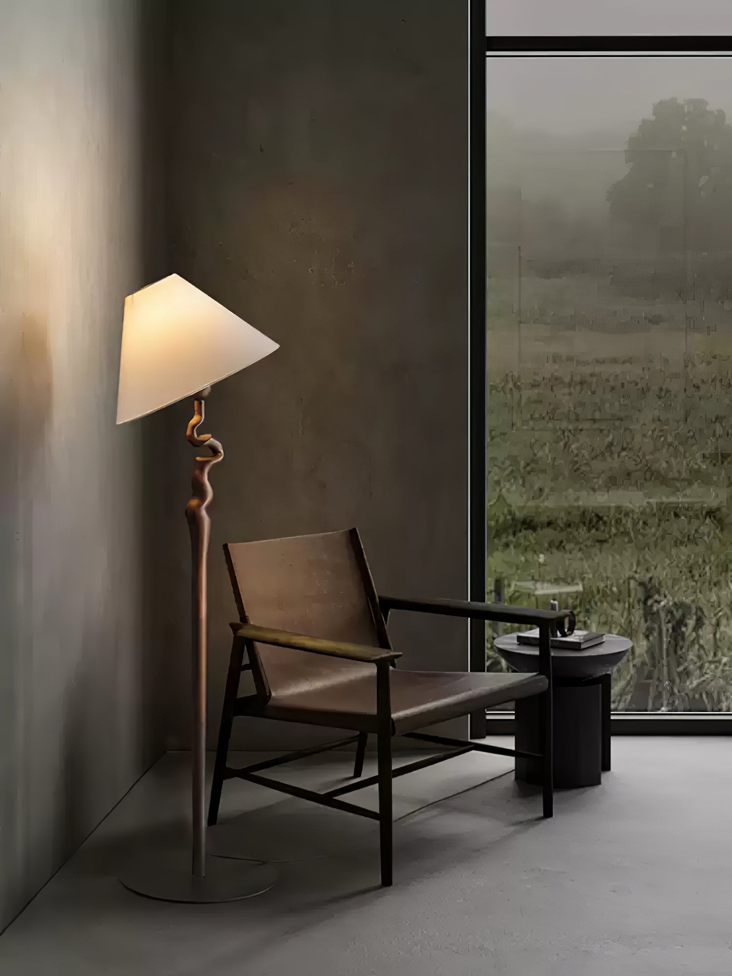 Avloril Artistic Wooden Floor Lamp
