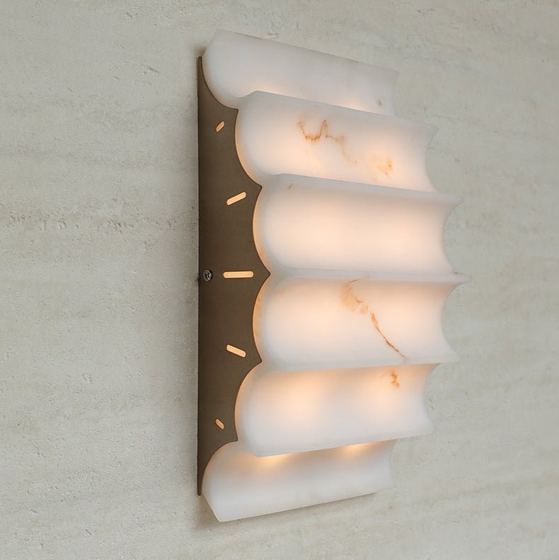 Dolax Tiered Alabaster Wall Lamp