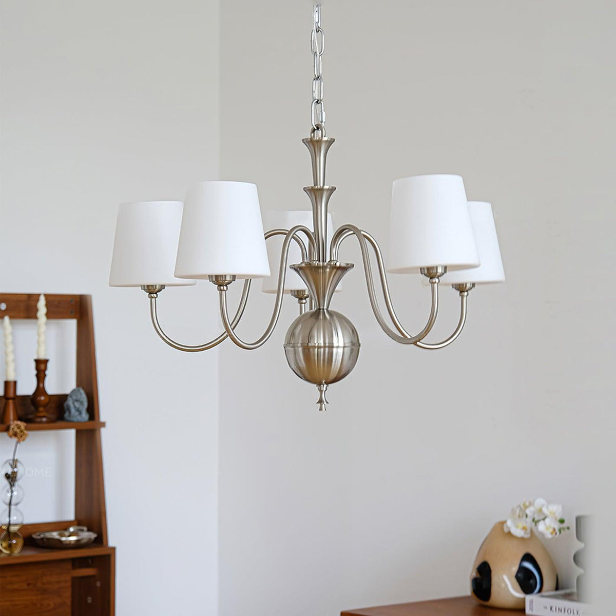 Olmiris Elegant Nickel Chandelier