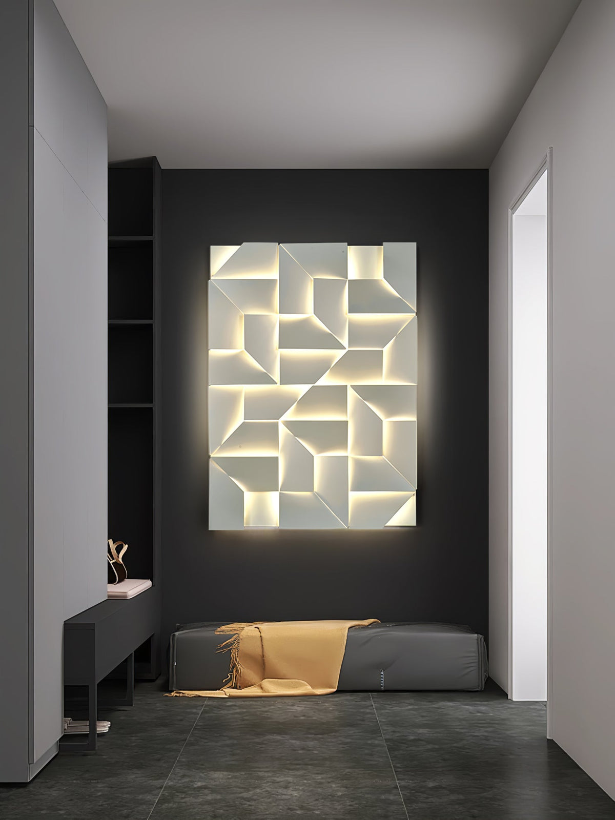 Deloza Shadows Rechargeable Grand Sconce Wall lamp