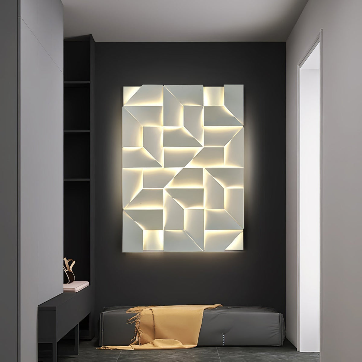Deloza Shadows Rechargeable Grand Sconce Wall lamp