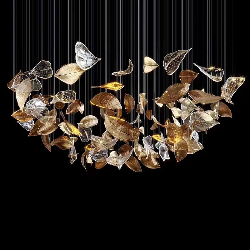 Darien Iridescent Leaf Pendant Light