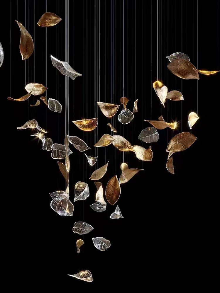 Darien Iridescent Leaf Pendant Light