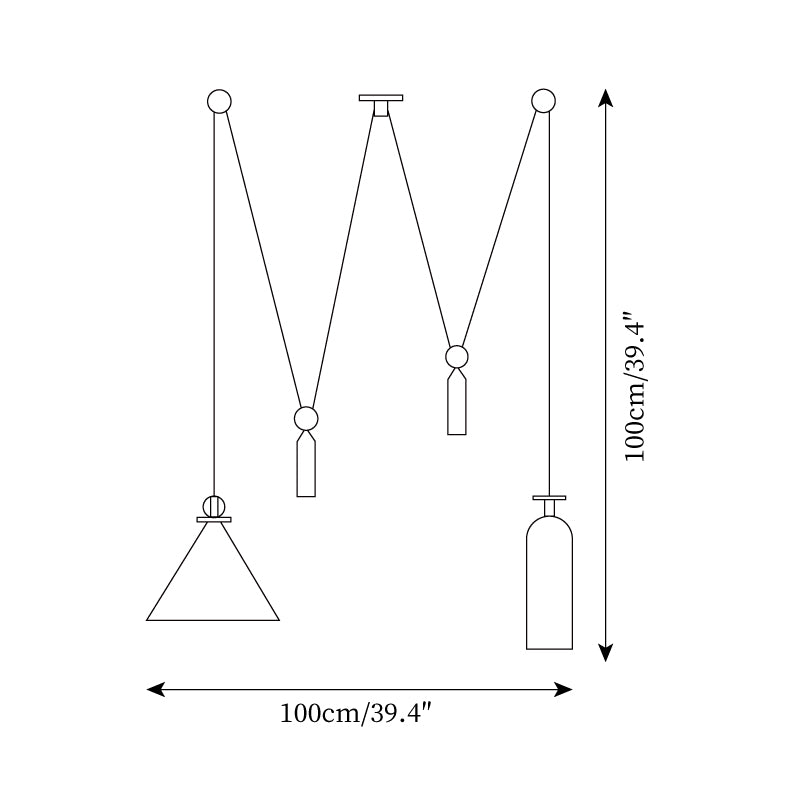 Covine Multi-Shape Adjustable Pendant Light - Neutral Decor