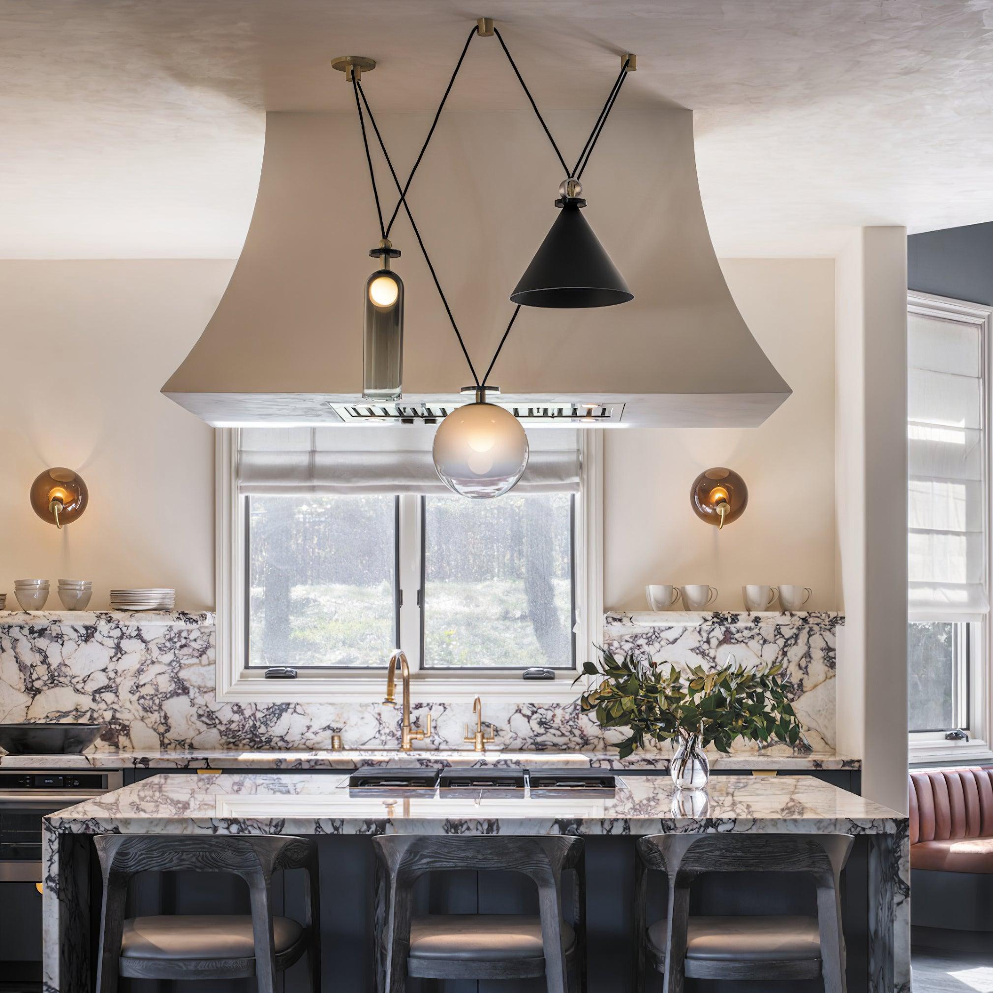 Covine Multi-Shape Adjustable Pendant Light - Neutral Decor