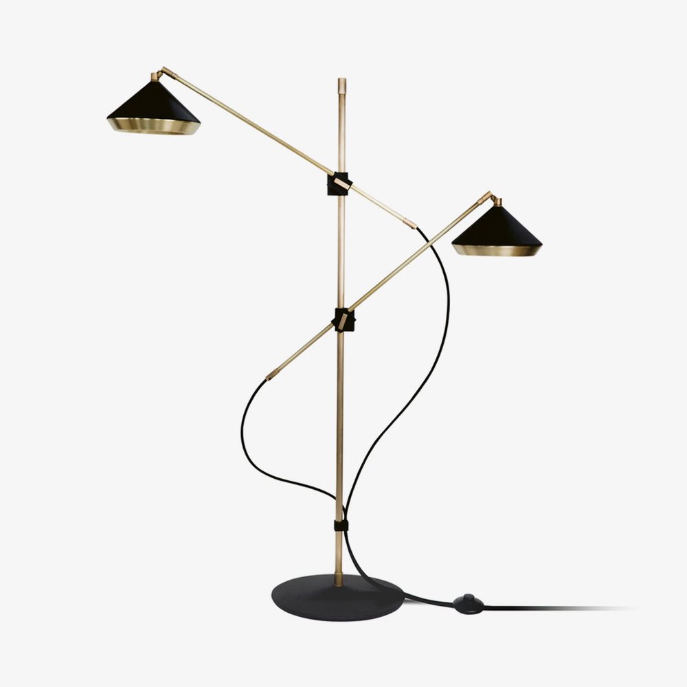 Mylirir Art Deco Brass Floor Lamp