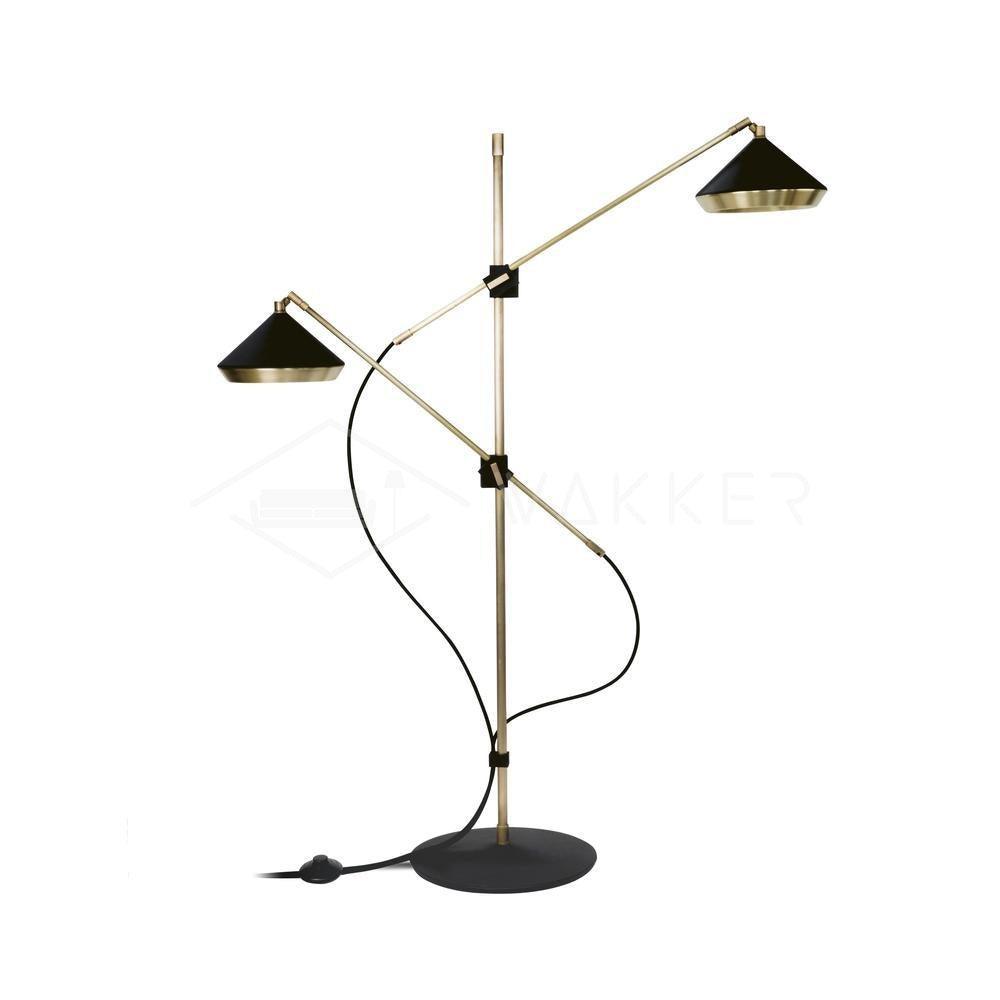 Mylirir Art Deco Brass Floor Lamp