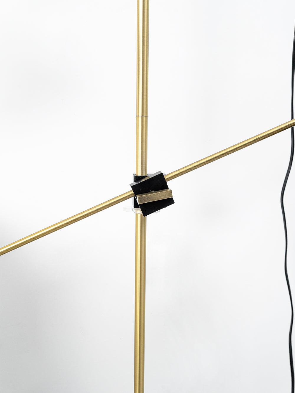 Mylirir Art Deco Brass Floor Lamp