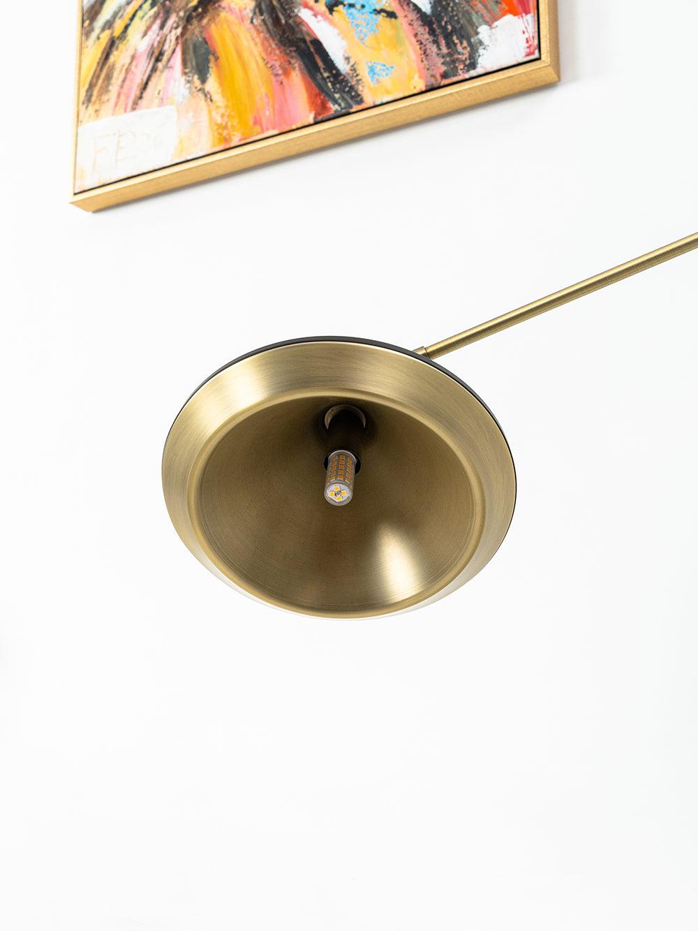 Mylirir Art Deco Brass Floor Lamp
