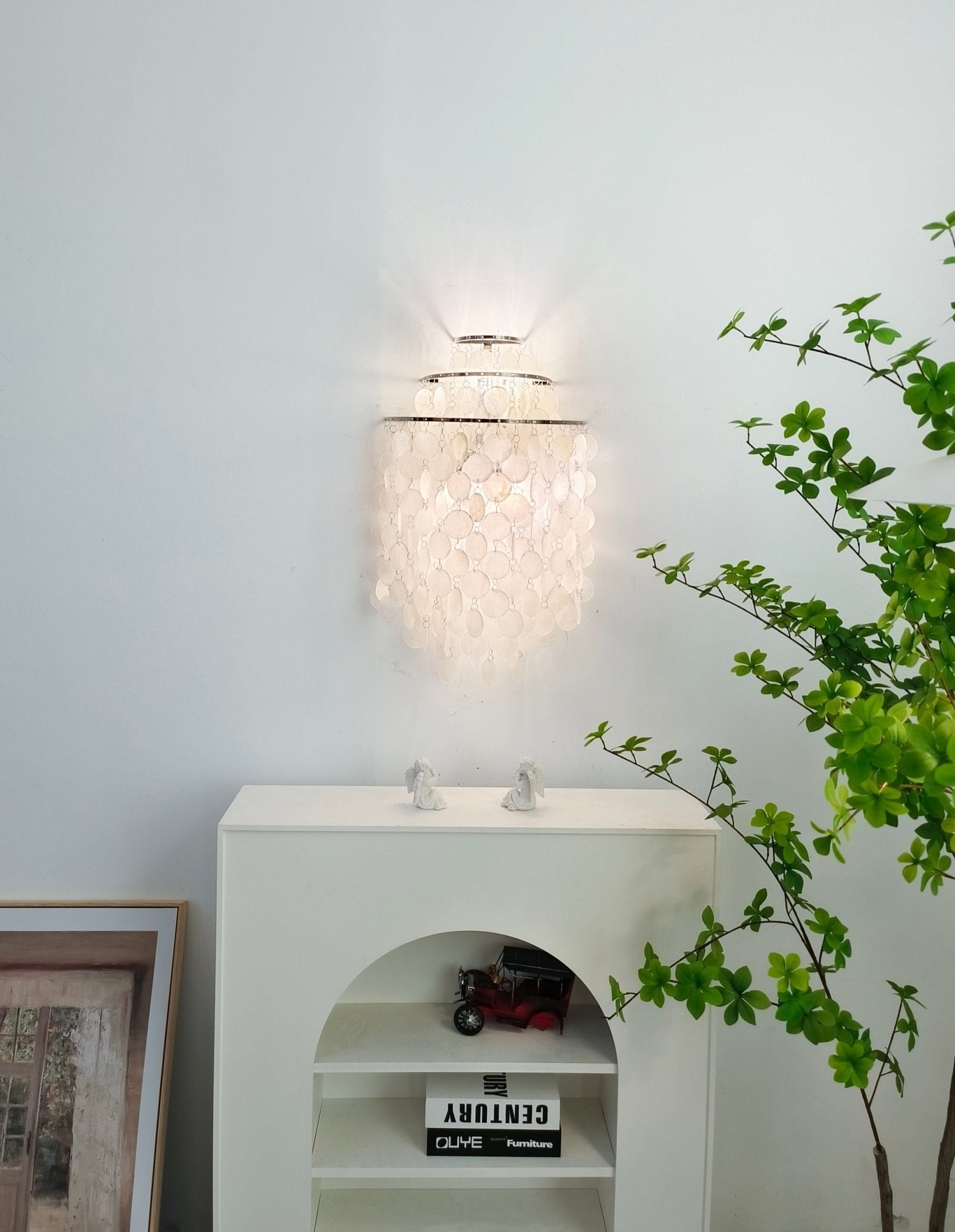 Shell Postmodern Luxury Cascading Wall Light
