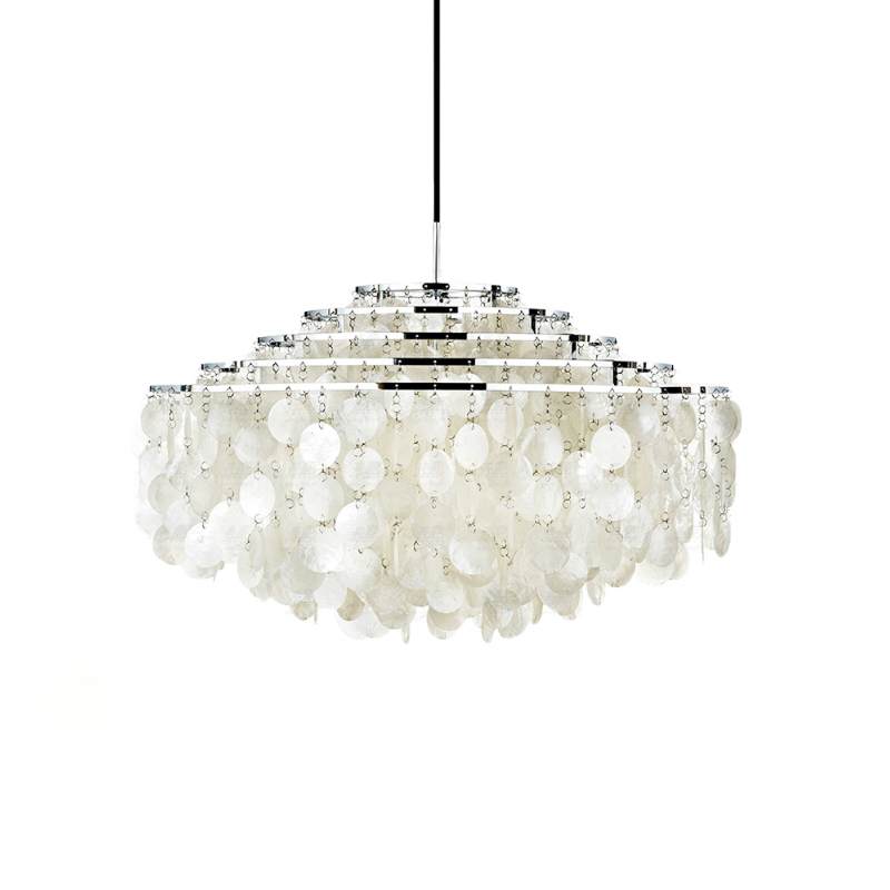 Rivena Pendant Lamp Round Shell Ring