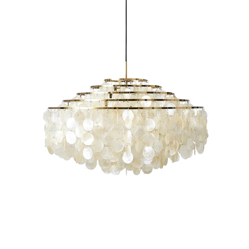 Rivena Pendant Lamp Round Shell Ring