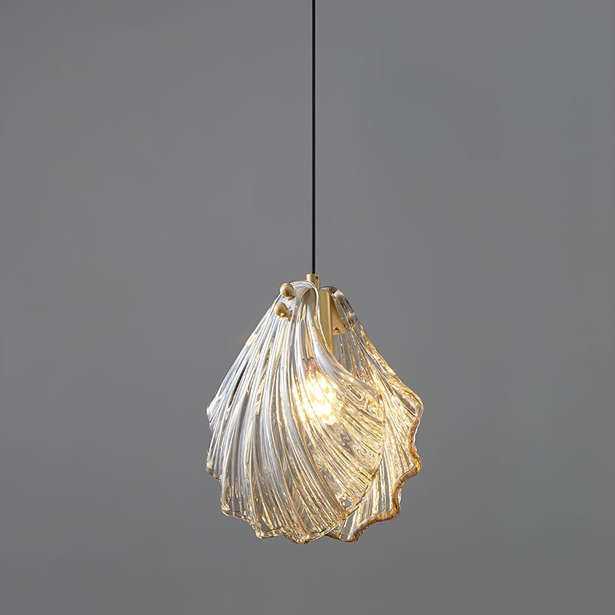 Covene Nordic Art Shell Mini Swag Glass Pendant Light