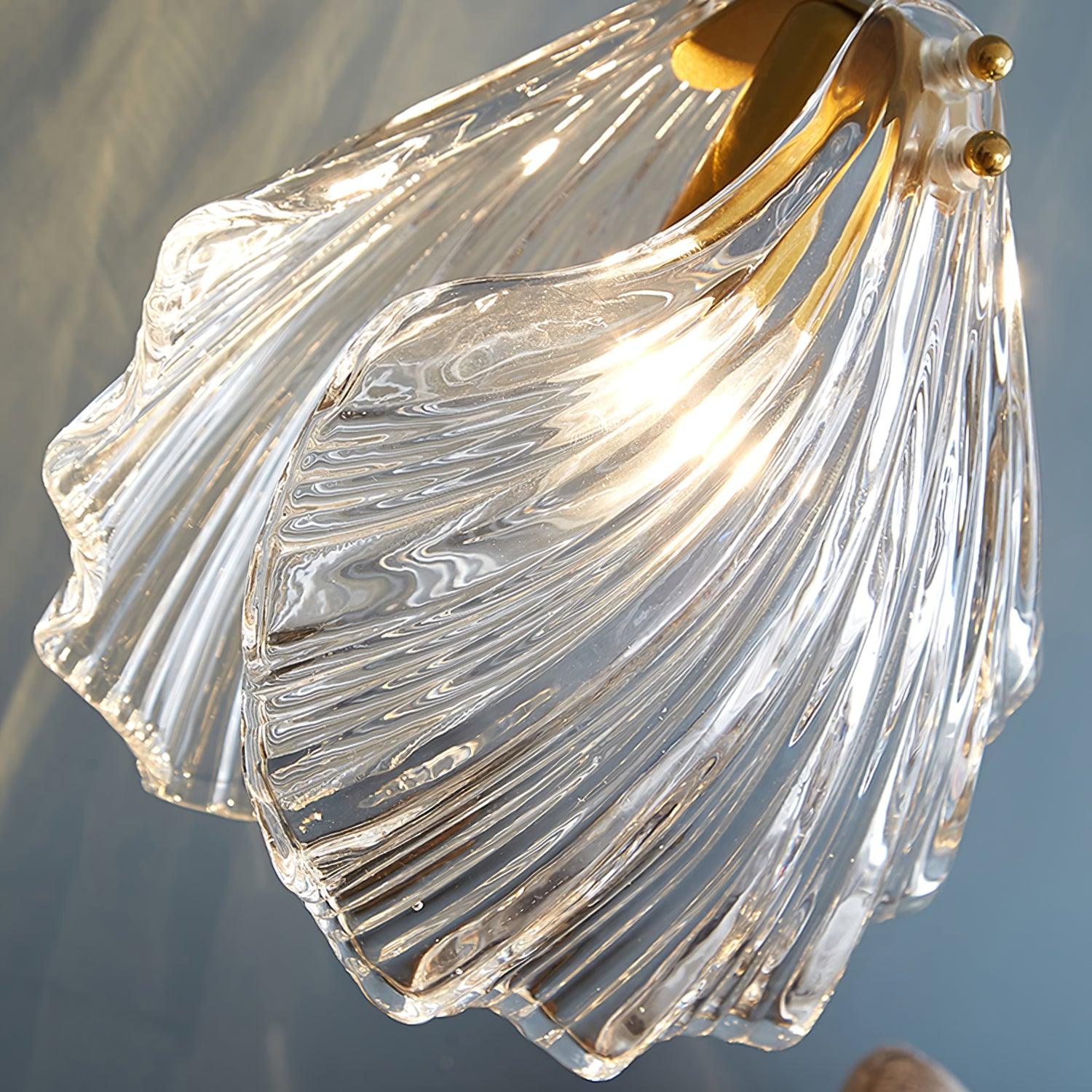 Covene Nordic Art Shell Mini Swag Glass Pendant Light