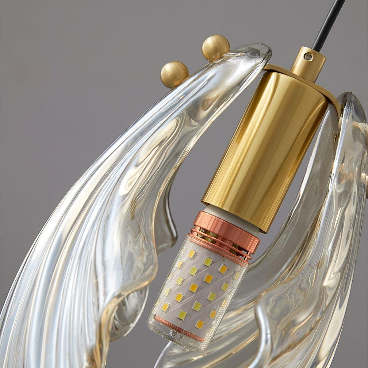Covene Nordic Art Shell Mini Swag Glass Pendant Light