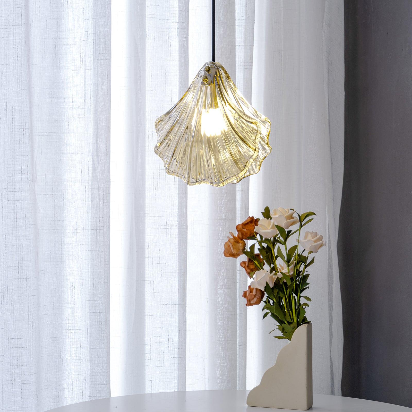 Covene Nordic Art Shell Mini Swag Glass Pendant Light