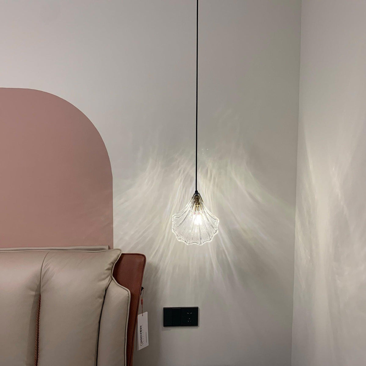 Covene Nordic Art Shell Mini Swag Glass Pendant Light