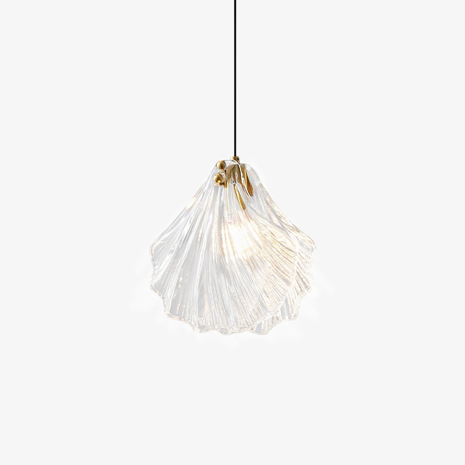 Covene Nordic Art Shell Mini Swag Glass Pendant Light