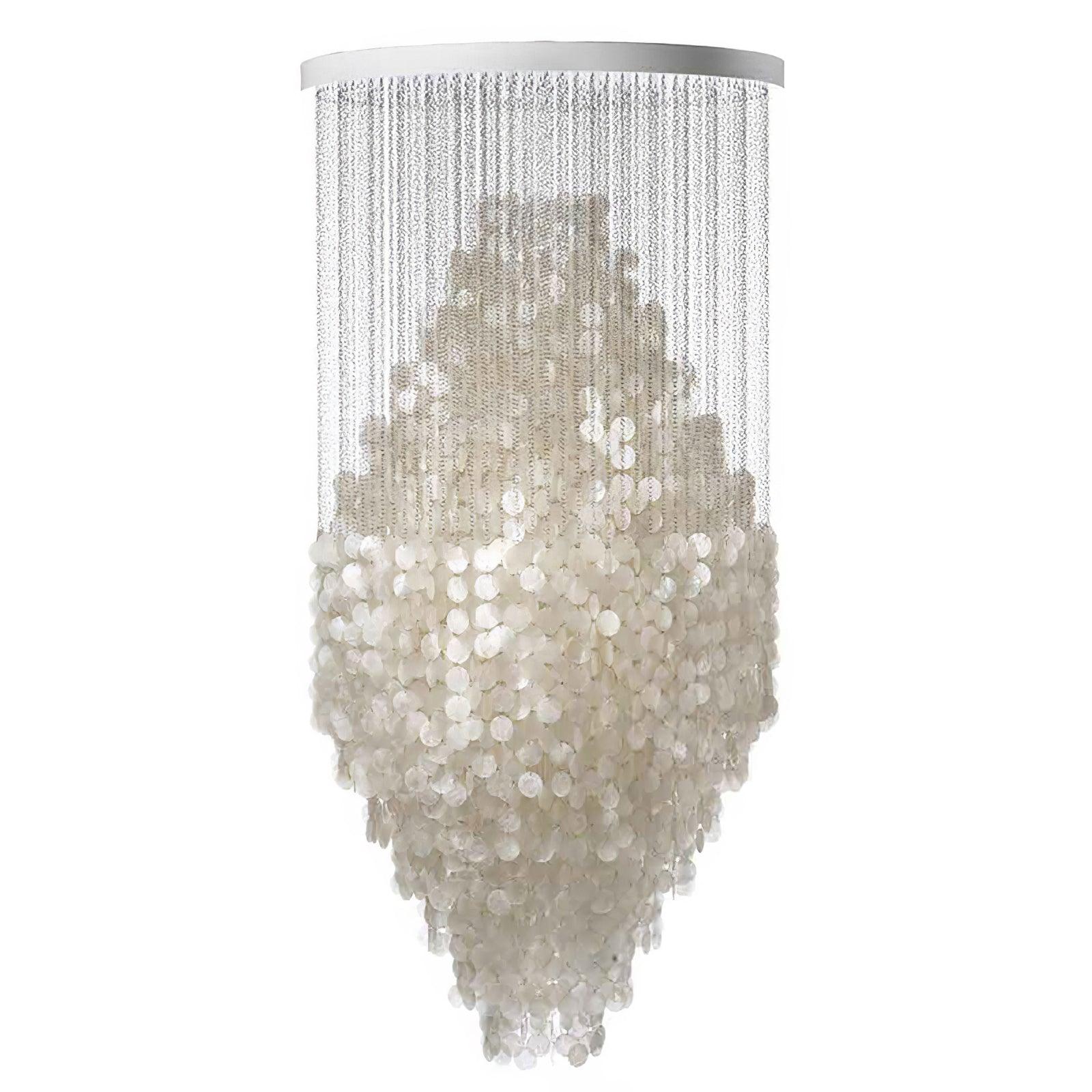 Neloza Coastal Shell Waterfall Pendant Light