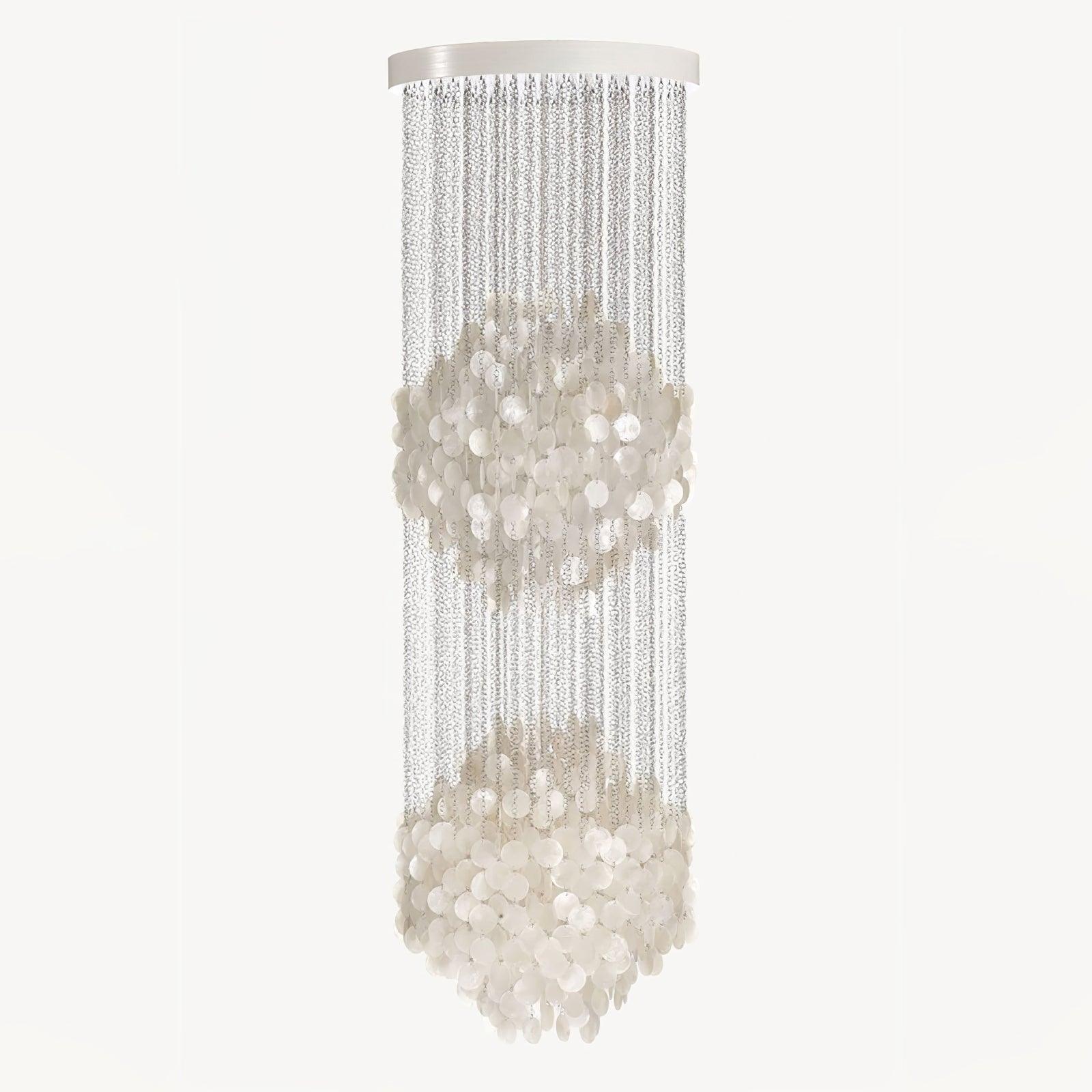 Neloza Coastal Shell Waterfall Pendant Light