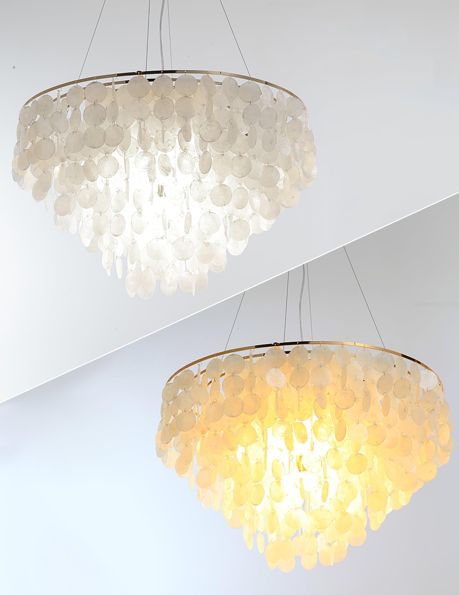 Esileth Postmodern Luxury Shell Wind Chime Chandelier