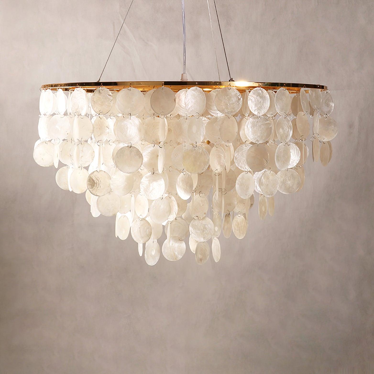Esileth Postmodern Luxury Shell Wind Chime Chandelier