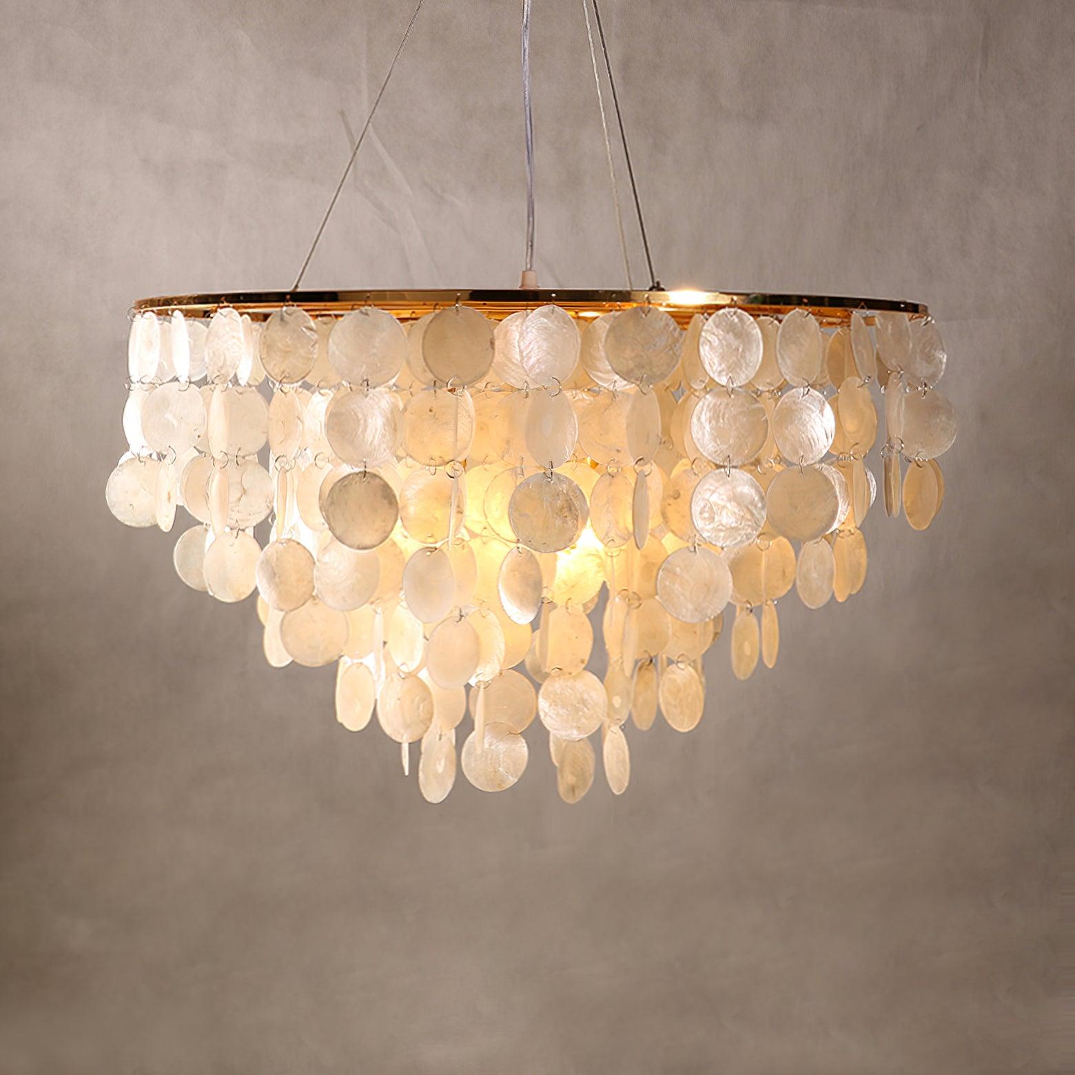 Esileth Postmodern Luxury Shell Wind Chime Chandelier