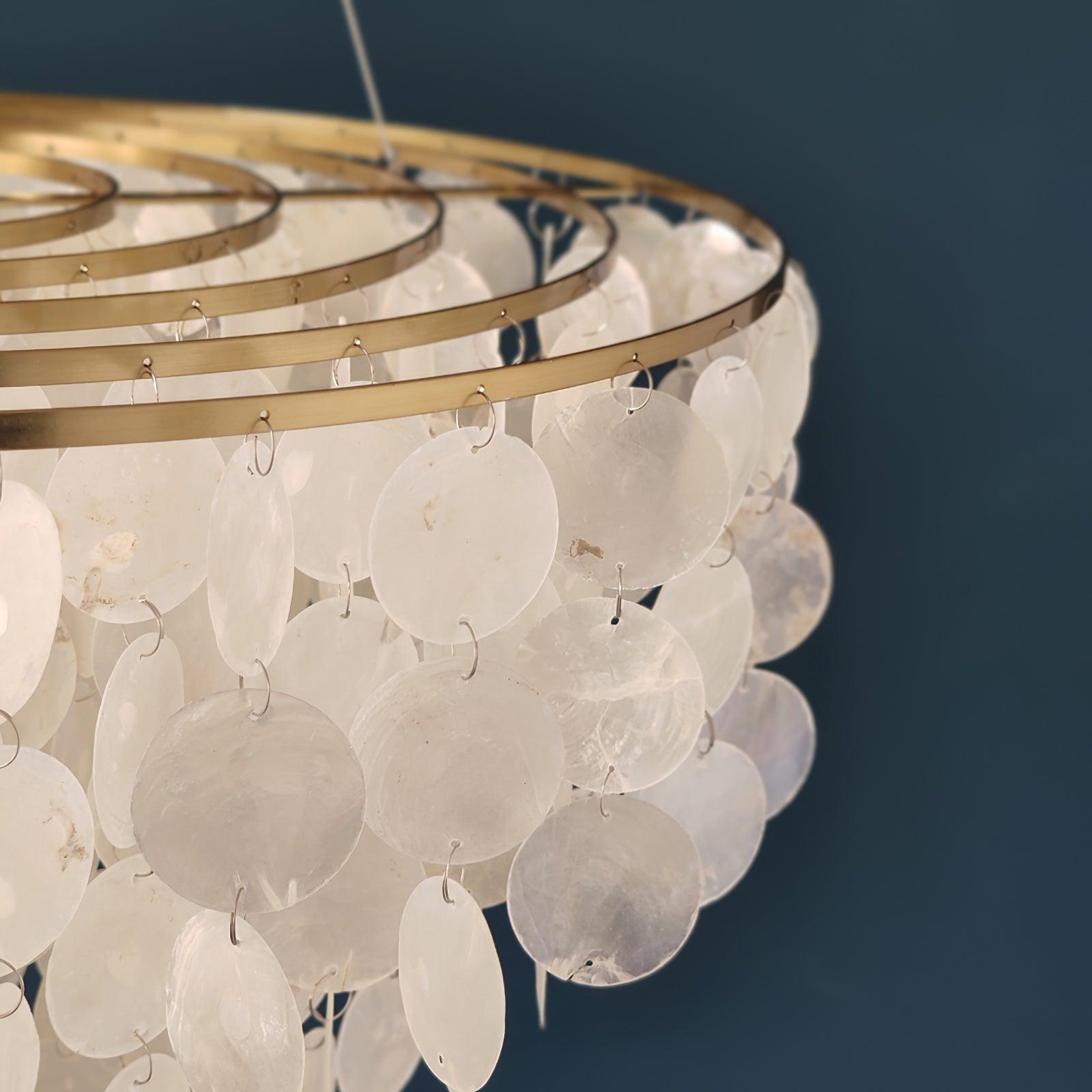 Esileth Postmodern Luxury Shell Wind Chime Chandelier