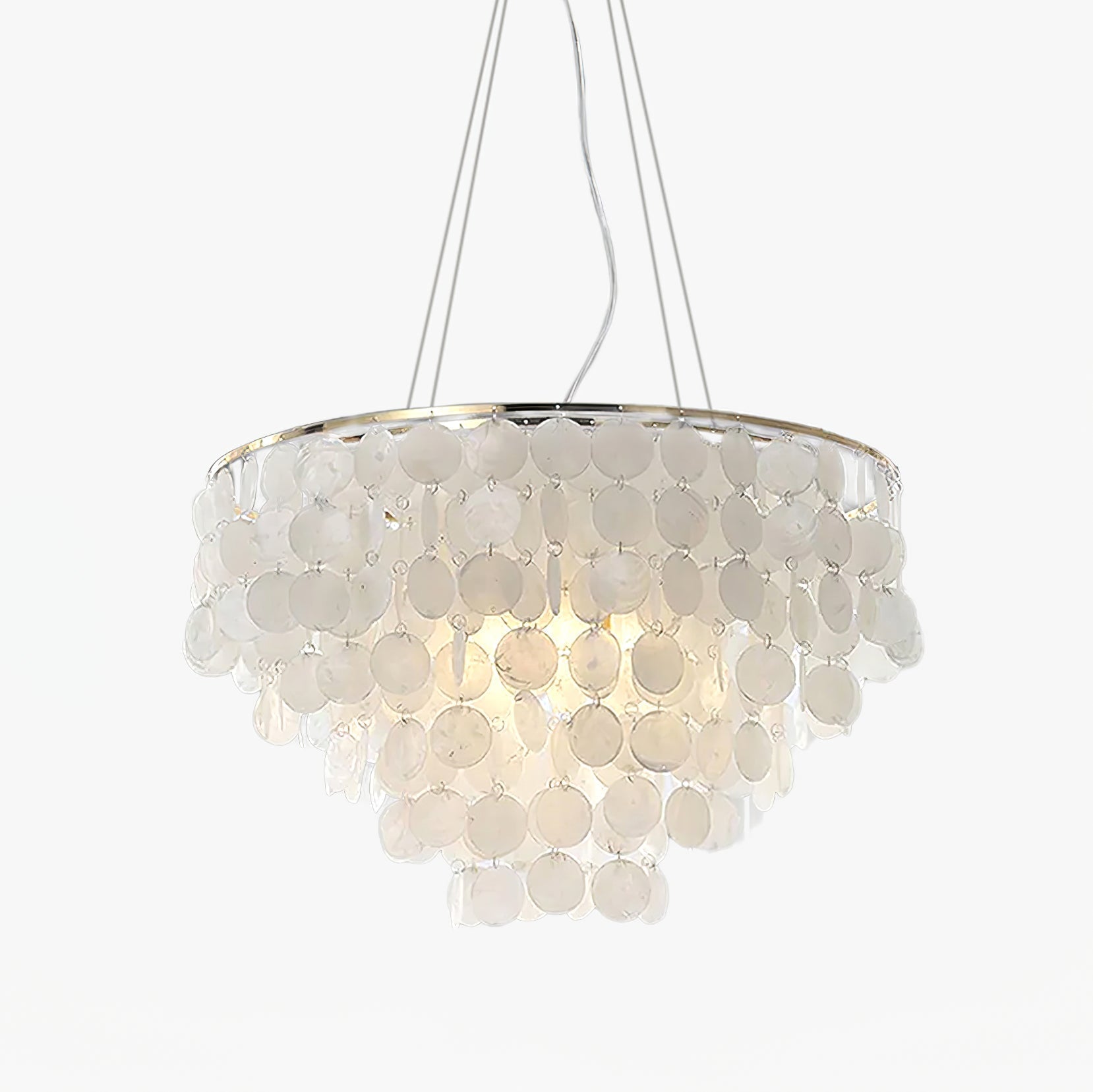 Esileth Postmodern Luxury Shell Wind Chime Chandelier