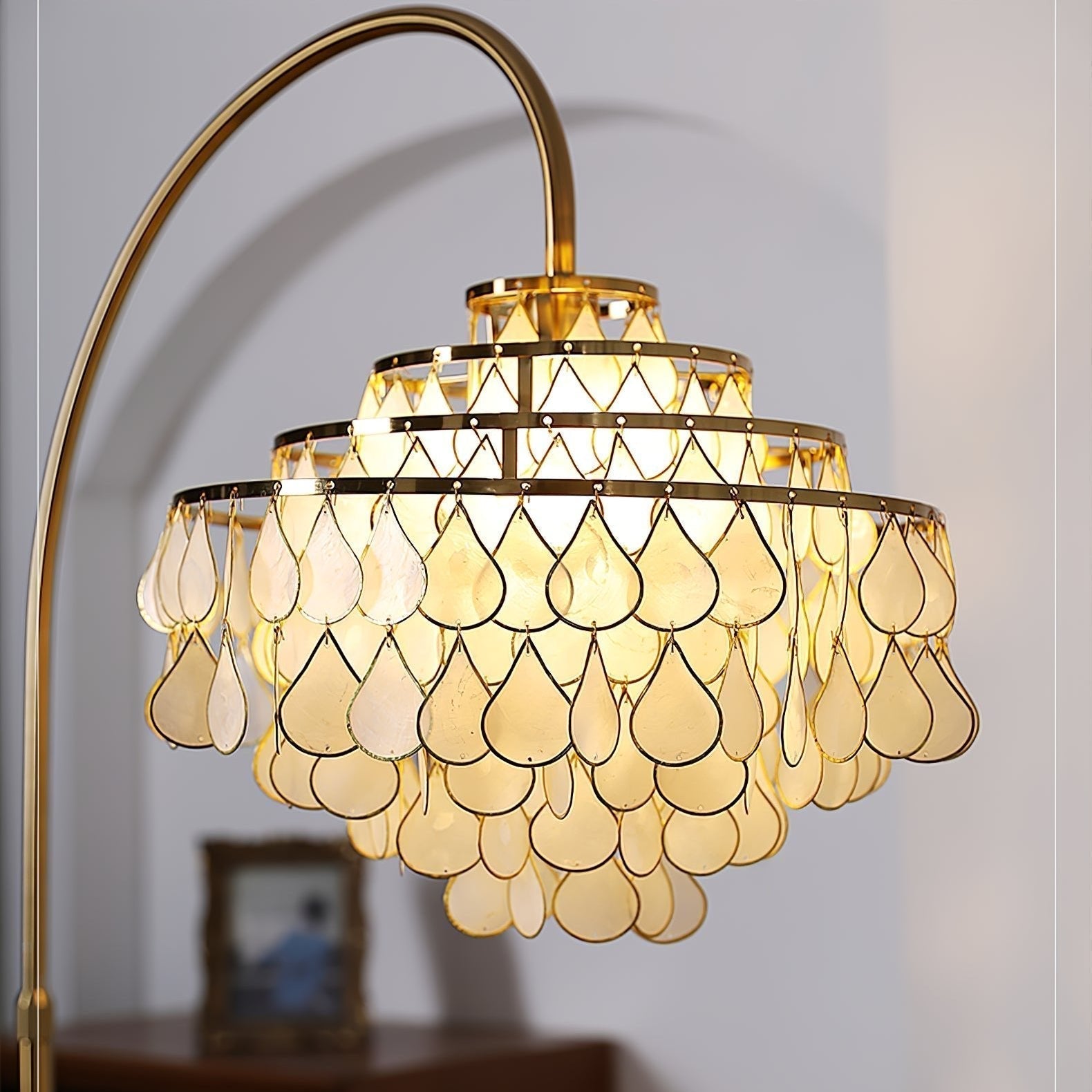 Emily Luxury Shell Floor Lamp