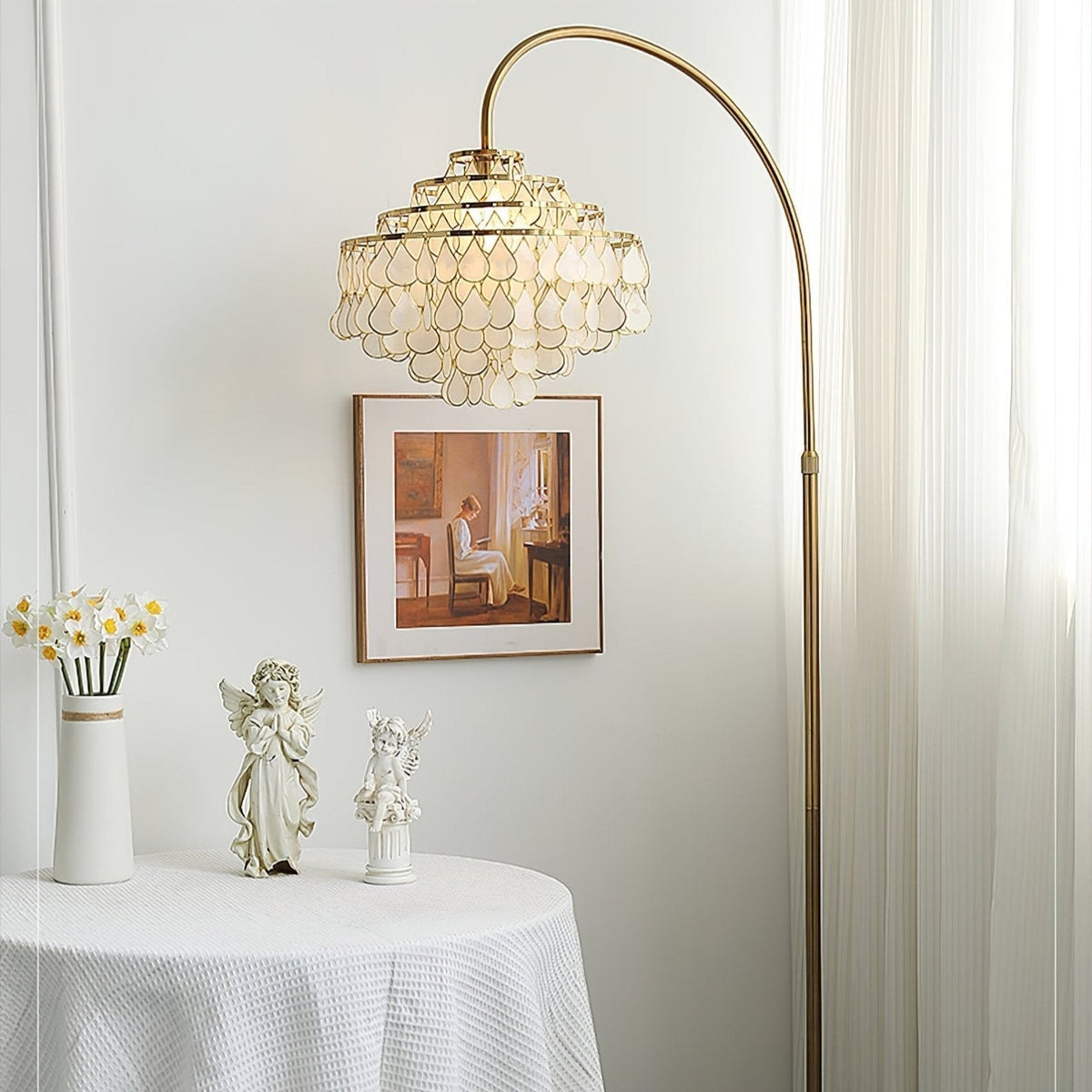 Emily Luxury Shell Floor Lamp