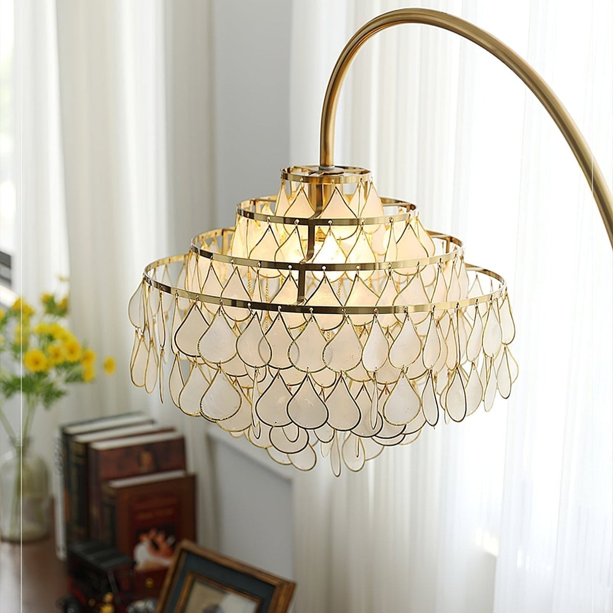 Emily Luxury Shell Floor Lamp