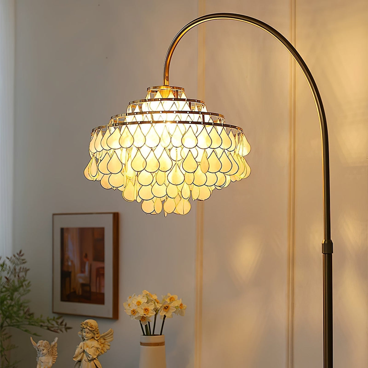 Emily Luxury Shell Floor Lamp
