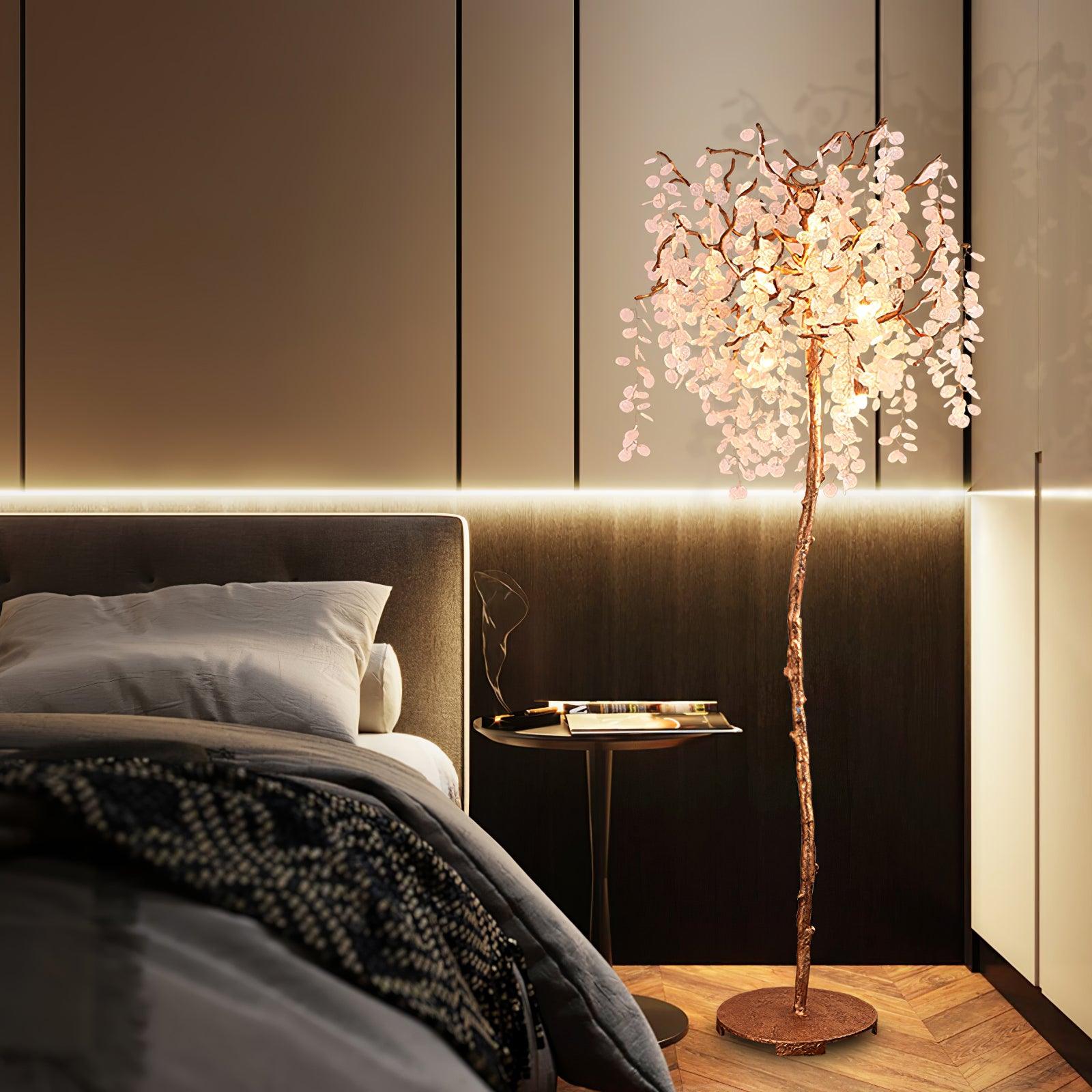 Arsorir Glass Tree Floor Lamp
