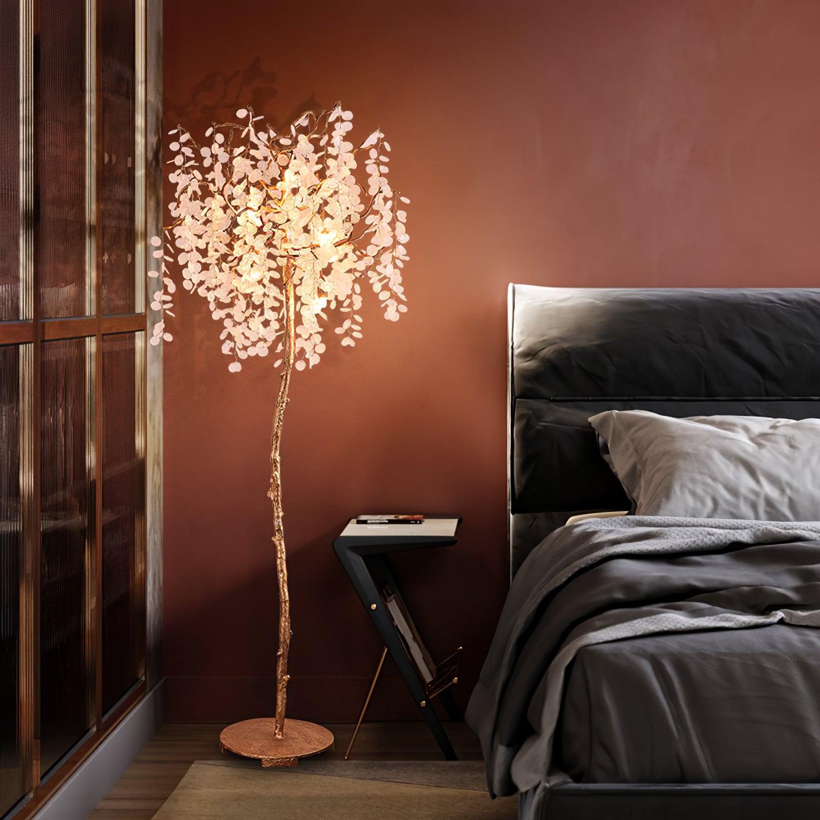 Arsorir Glass Tree Floor Lamp
