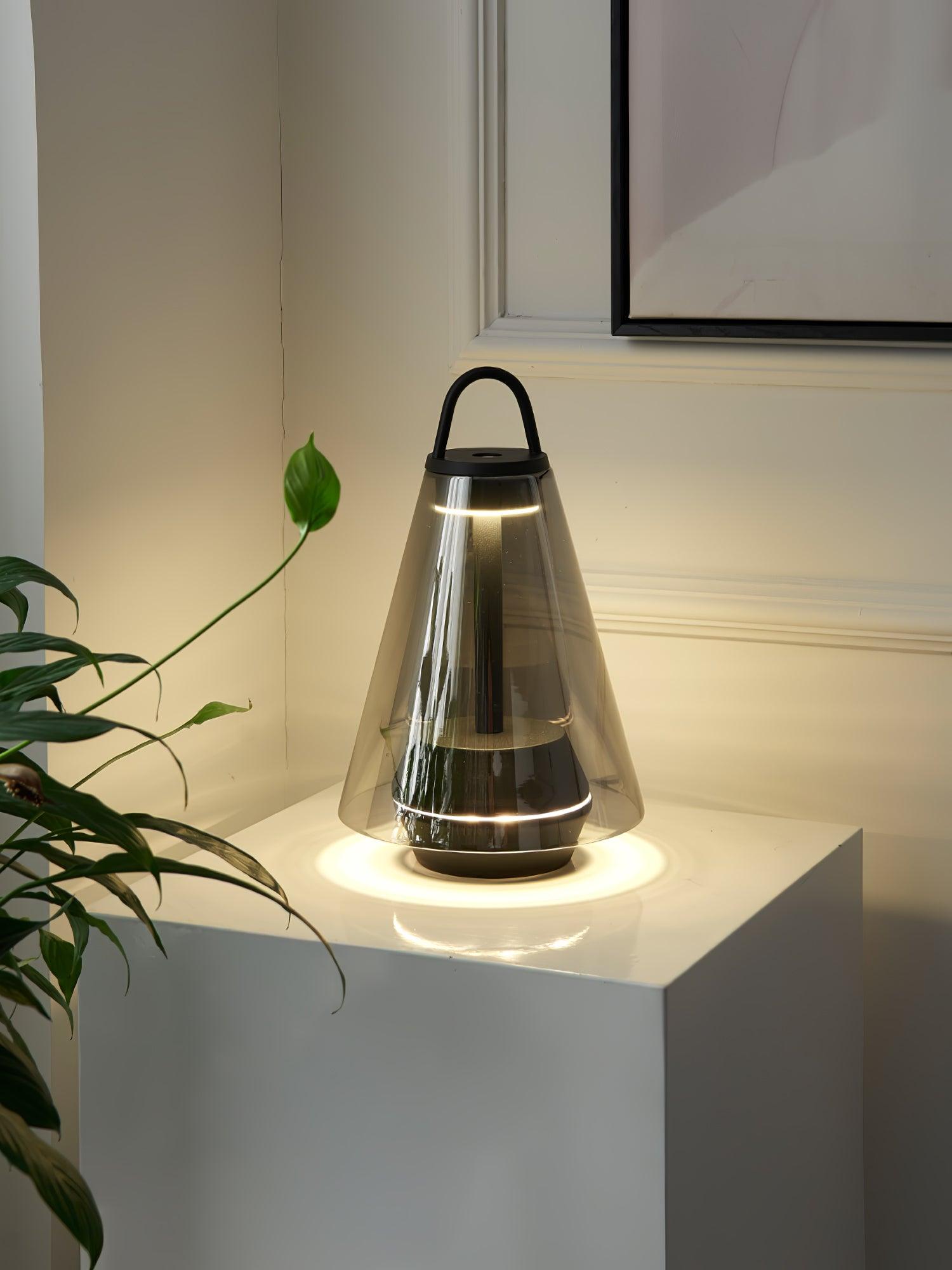 Emarir Scandinavian Glass Table Lamp