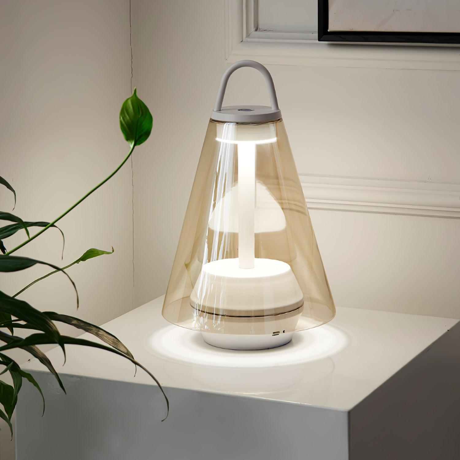 Emarir Scandinavian Glass Table Lamp
