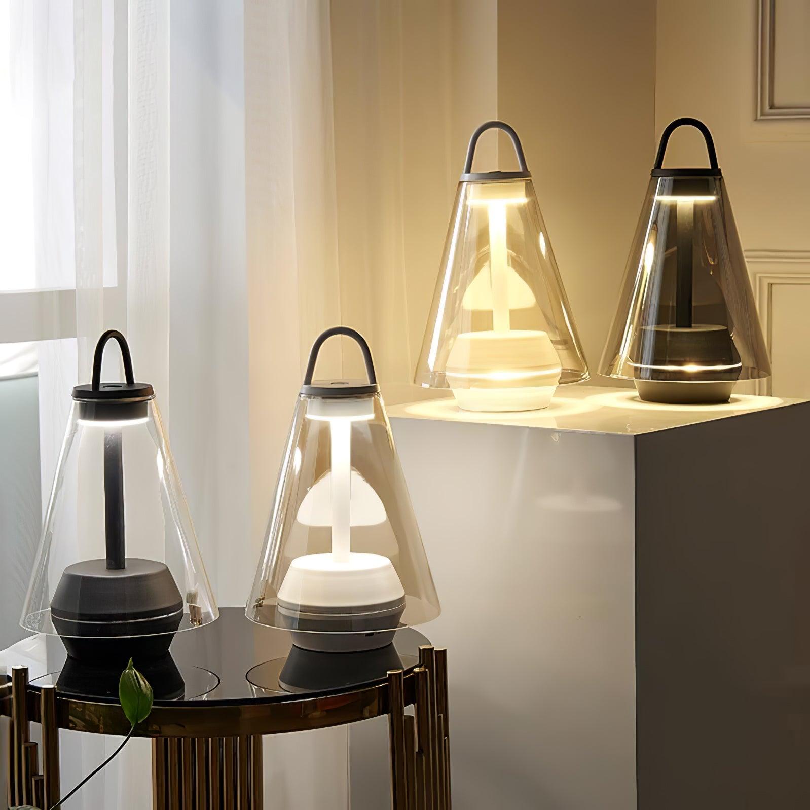 Emarir Scandinavian Glass Table Lamp
