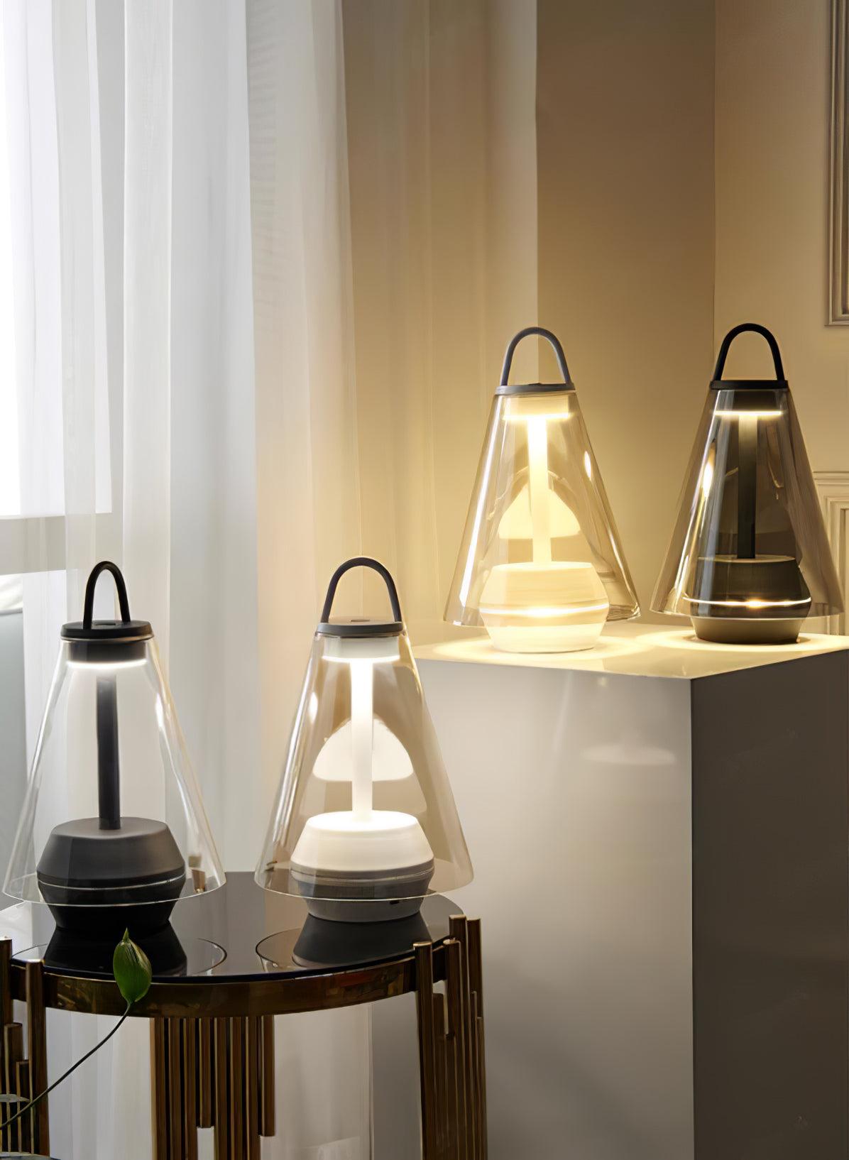 Emarir Scandinavian Glass Table Lamp