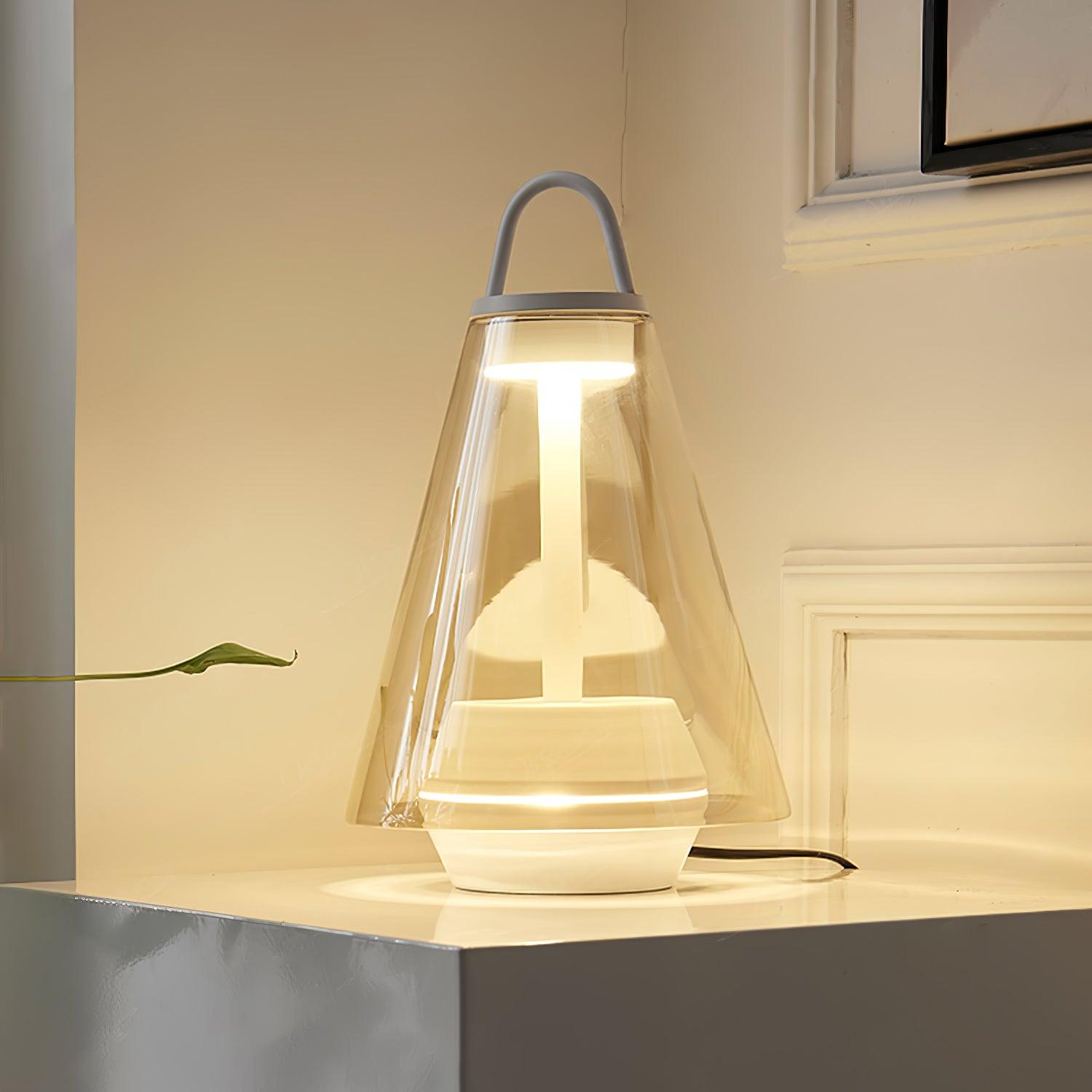 Emarir Scandinavian Glass Table Lamp