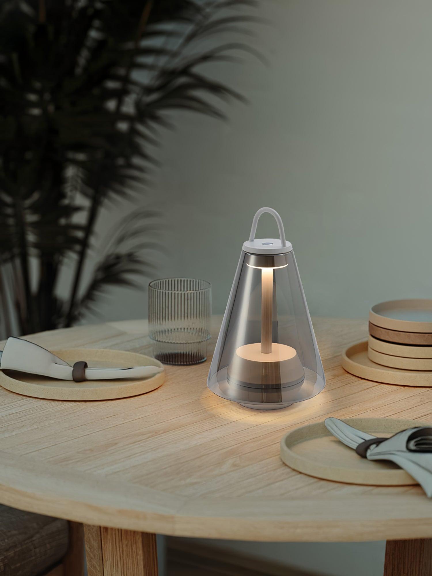 Emarir Scandinavian Glass Table Lamp