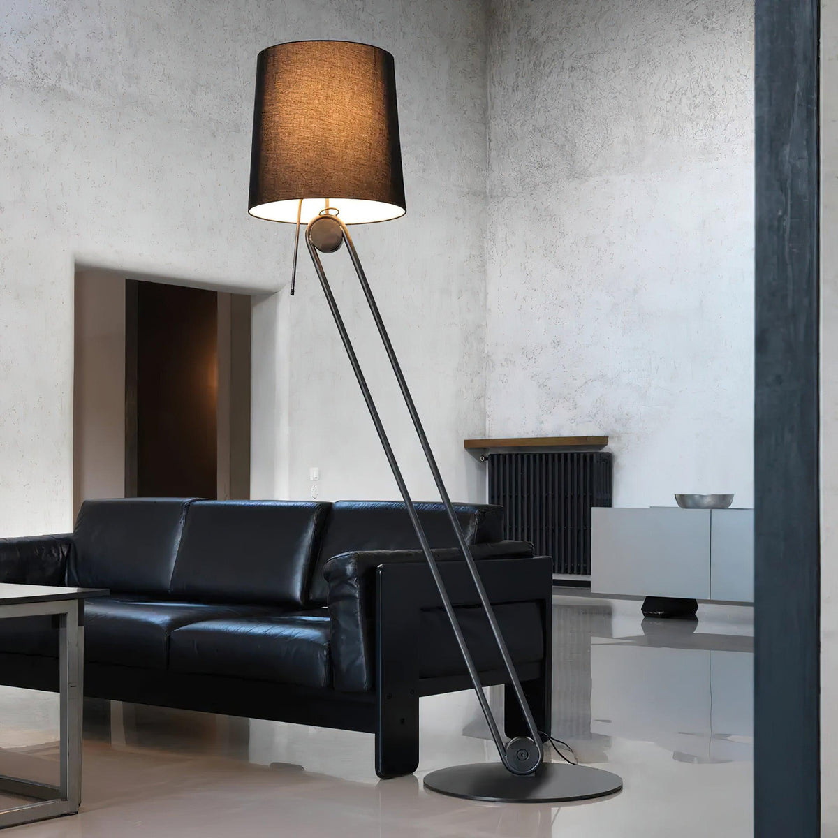 Zarina Minimalist Fabric Floor Lamp