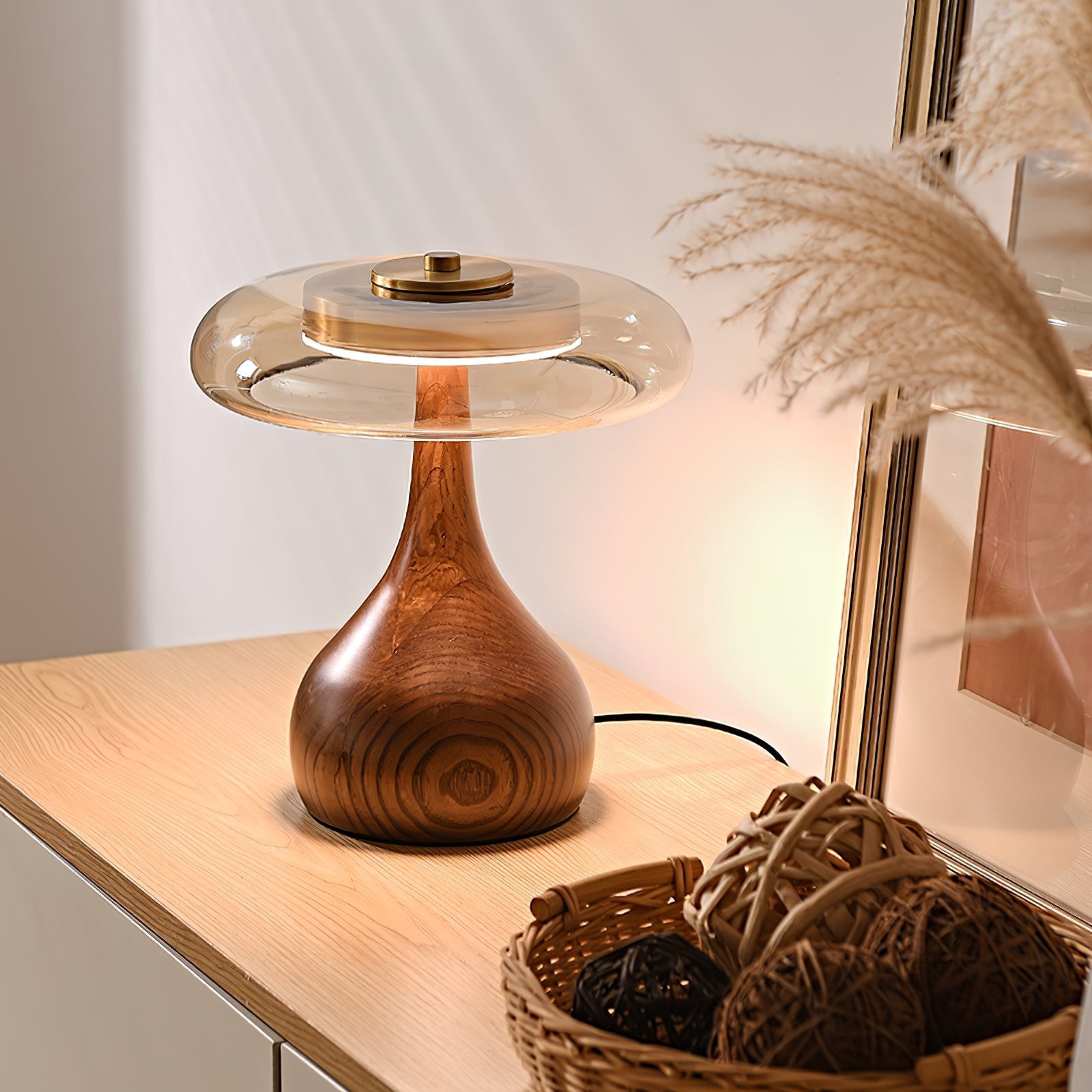 Brittany Modern Wood Table Lamp - Neutral Decor